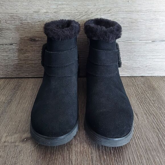 Skechers Women's Keepsakes Wedge Cozy Wraps Winter Boot, Black, Size 7 - Picture 2 of 9